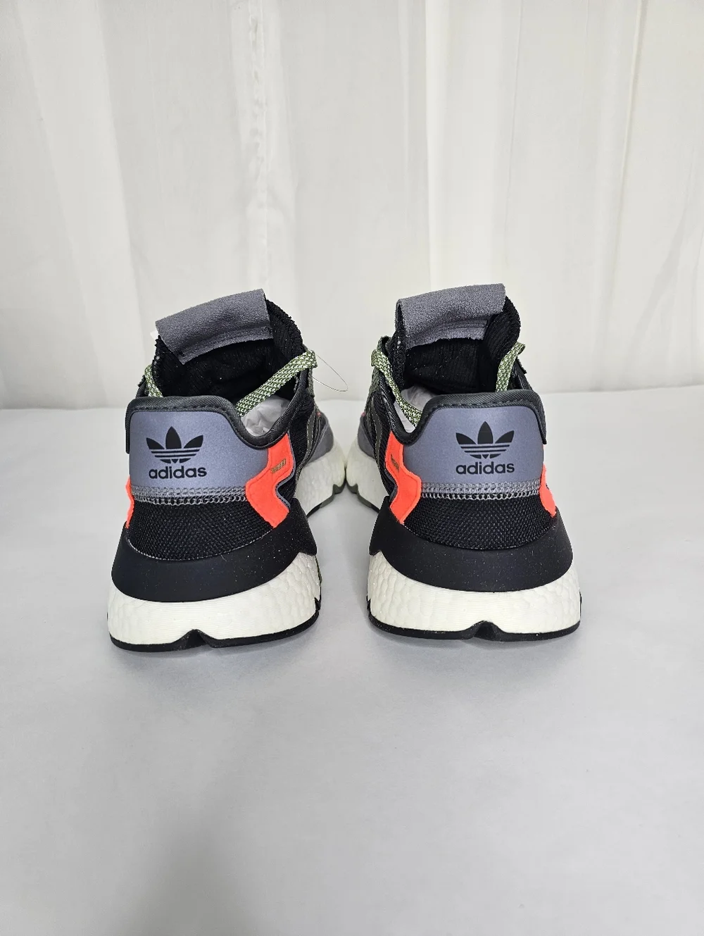 adidas Originals Nite Jogger Black Legacy Green Sneaker FZ1960 Retro Men's 8 NEW